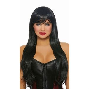 Long & Layered Black Wig (Never Worn)